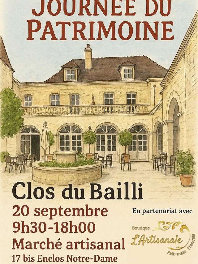 JOURNEES DU PATRIMOINE | Marché artisanal au Clos du Bailli