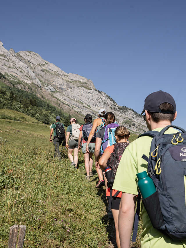 Randonnée pédestre collective avec le Bureau des Guides