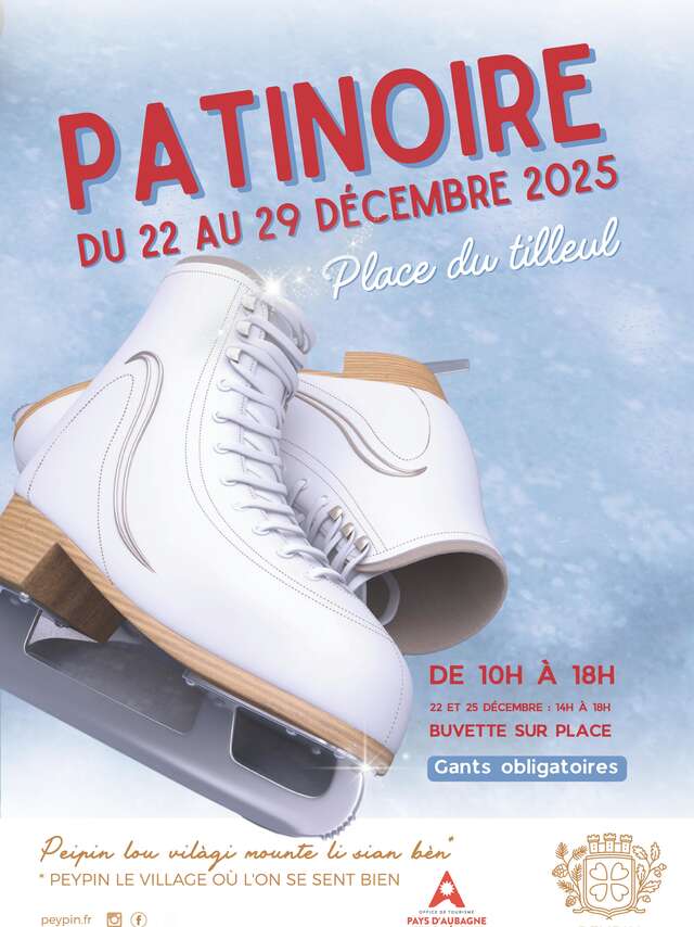 La patinoire de Noël à Peypin