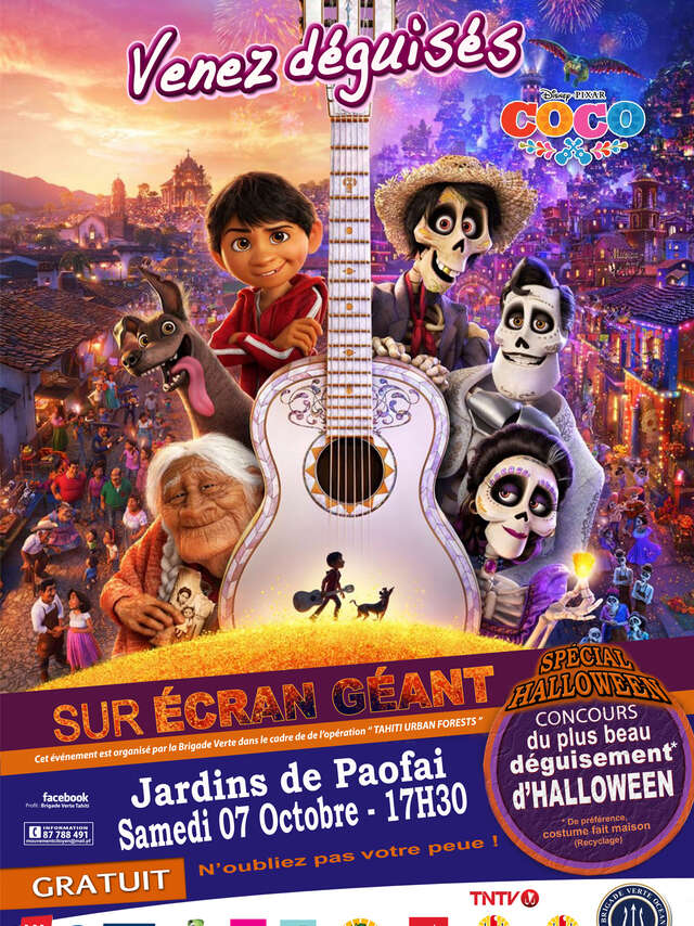 Coco sur écran géant - Jardins de Paofai