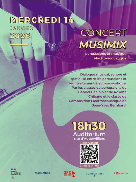 Concert - Musimix, percussion and electroacoustic music