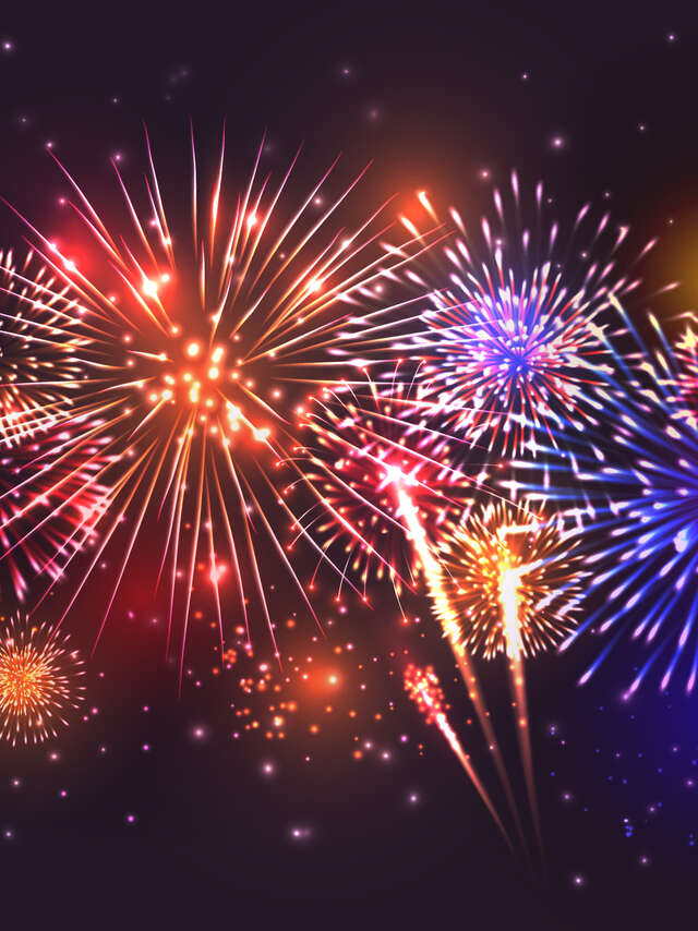 Feu d'artifice de Noël