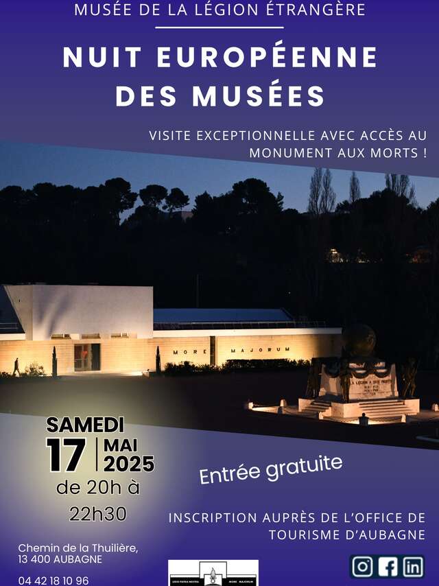Nuit européenne des musées : visite guidée du Musée de la Légion étrangère