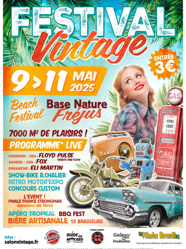 Beach Festival Retro Vintage & tropical Show