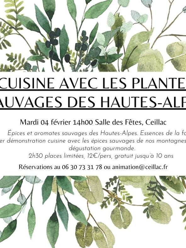 Atelier cuisine "Epices et aromates sauvages des Hautes-Alpes"