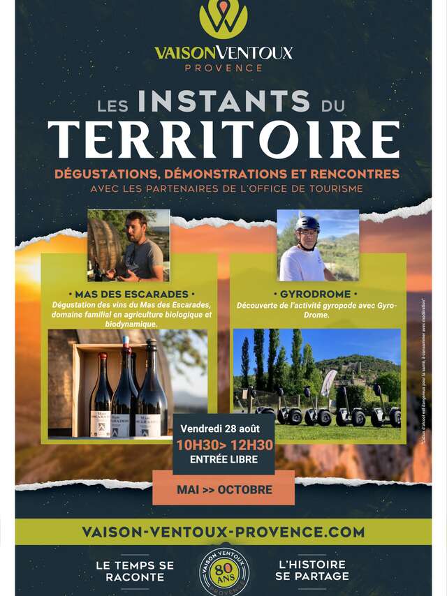 Les Instants du territoire à l'Office de Tourisme Vaison Ventoux Provence