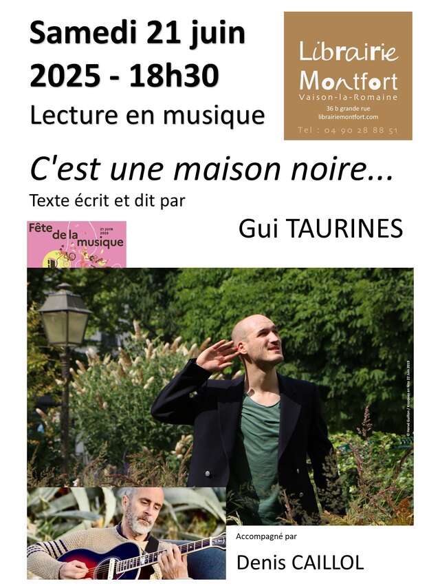 Lecture en musique à Librairie Montfort