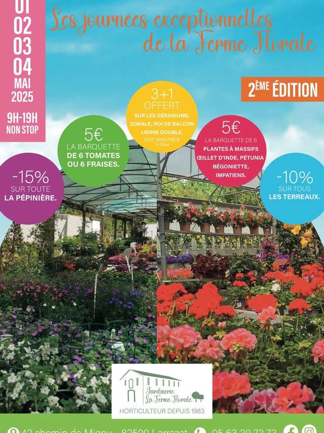 Journées exceptionnelles de la Ferme Florale - 2e édition