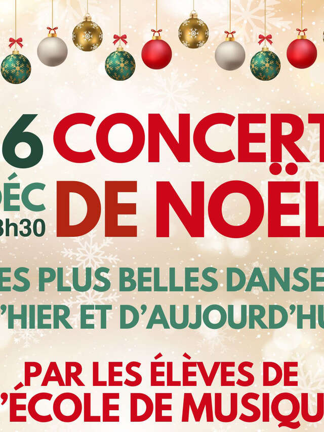 Concert de Noël de l'école de musique