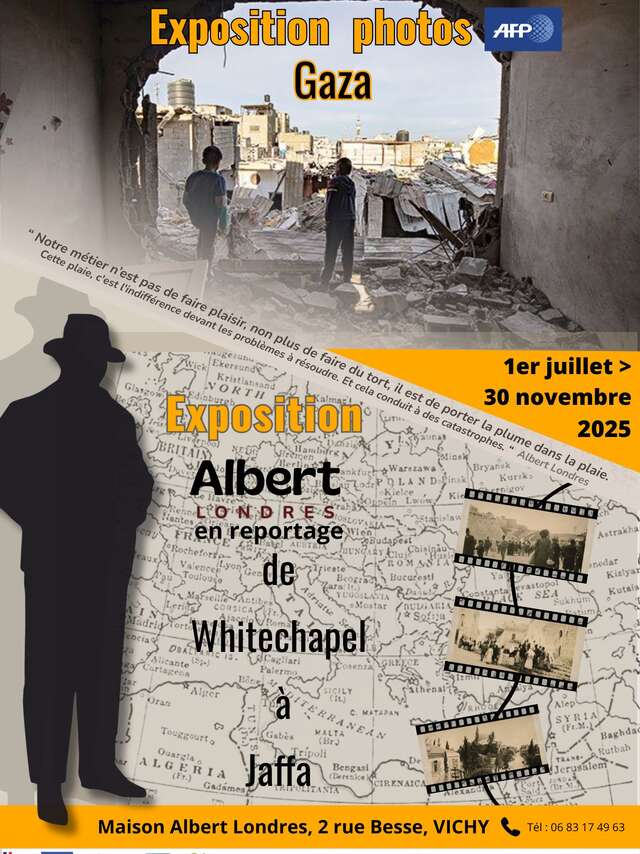 Exposition Albert Londres en reportage de Whitechapel à Jaffra