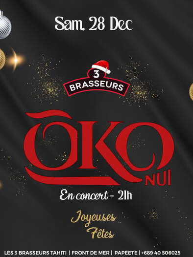 Oko Nui en Concert - 3 Brasseurs de Tahiti