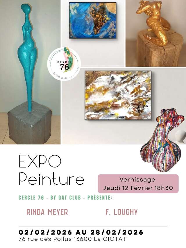 Ausstellung von Gemälden und Skulpturen von Floughy und Rinda Meyer