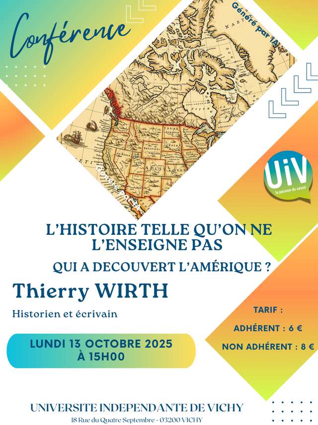 Conférence "L'histoire telle qu'on ne l'enseigne pas : Qui a découvert l'Amérique ?"