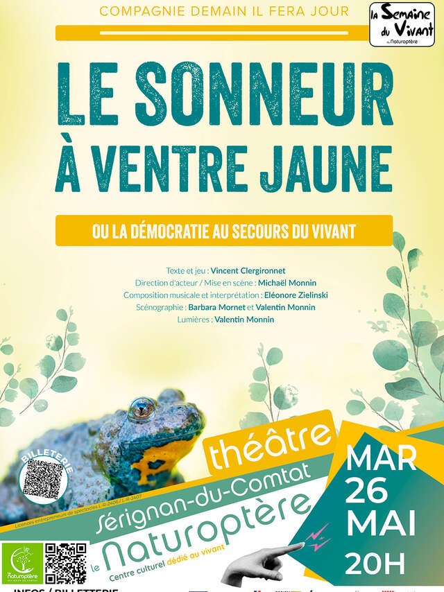 Théâtre au coeur du "Vivant" "Le sonneur à ventre jaune" - Naturoptère