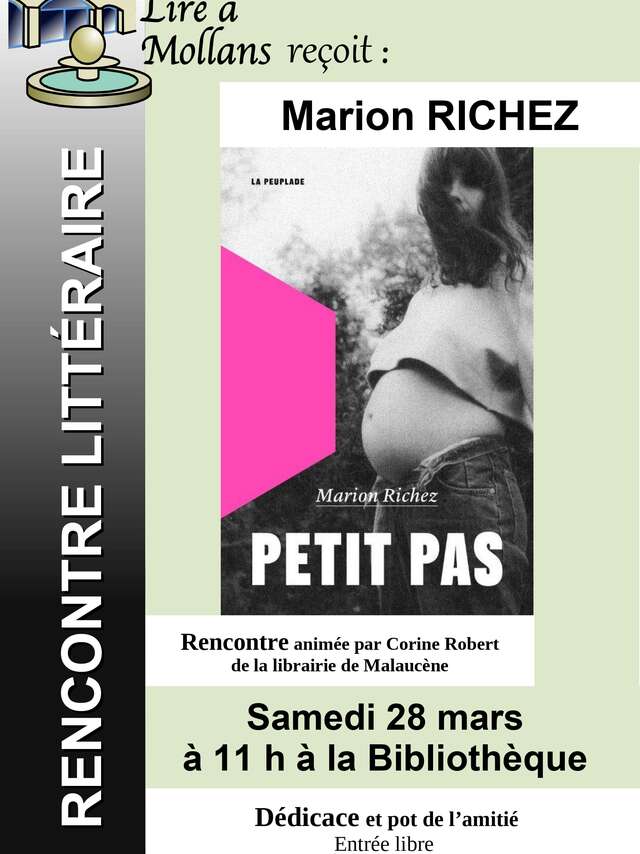 Rencontre littéraire avec Marion Richez -Lire à Mollans