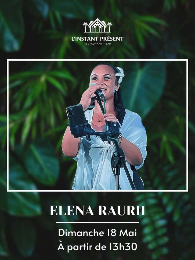 Elena Raurii en concert à l'Instant Présent