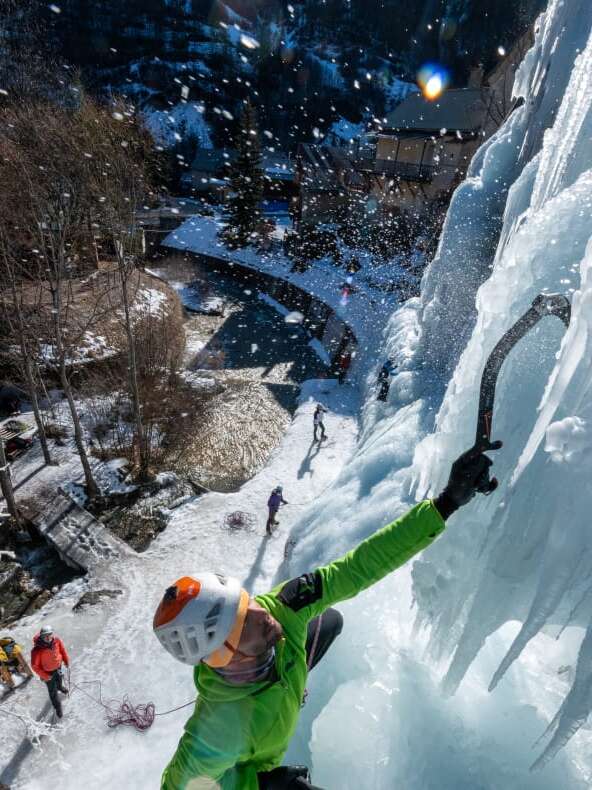 Animation découverte cascade de glace