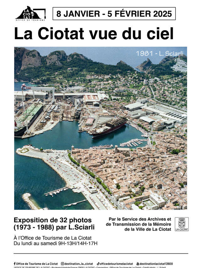 La Ciotat from the sky photography exhibition