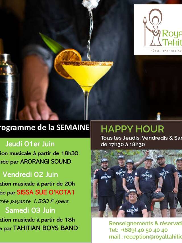 Arorangi Sound en concert - Royal Tahitien