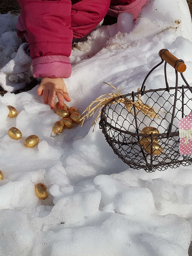 Easter eggs hunt for kids