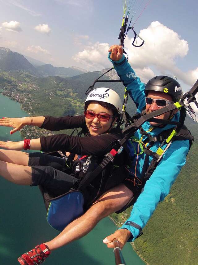 Vol parapente en ascendance