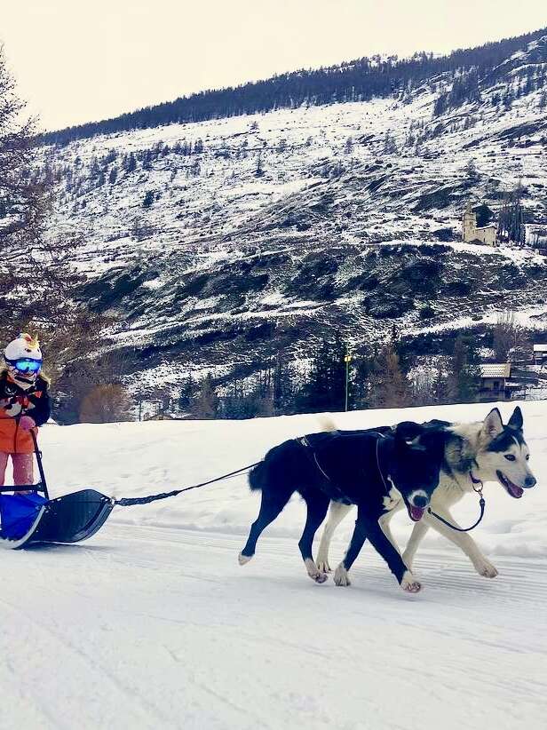 Ecole de conduite de traineau pour enfants