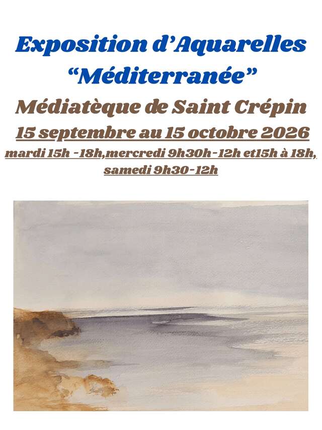 Exposition d'aquarelle "Méditerranée"