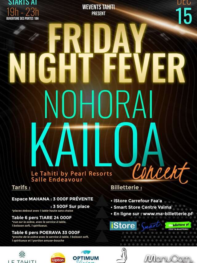 Nohorai & Kailoa in concert - Le Tahiti by Pearl Resort