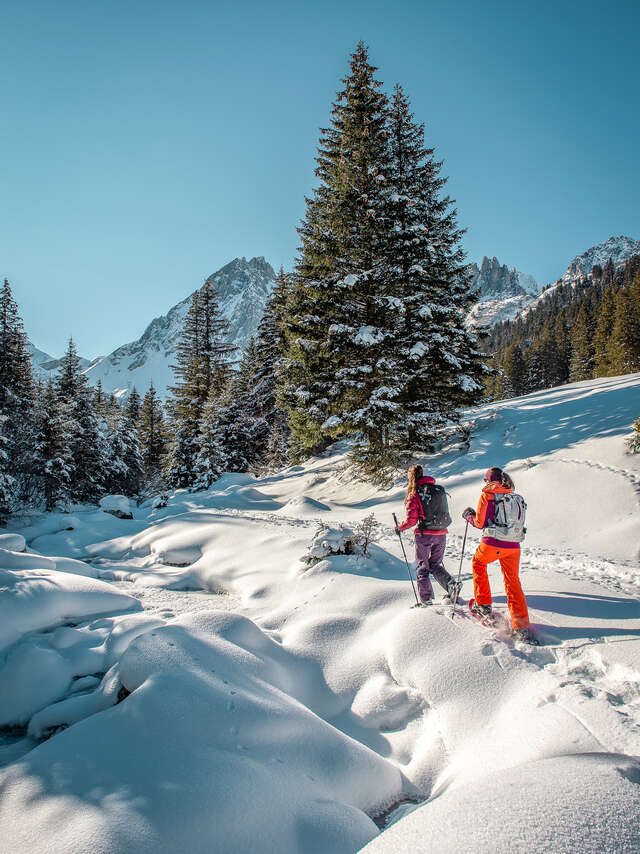 Week-end raquettes et yoga avec Amandine et Laetitia