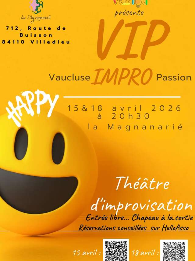 Spectacle d'improvisation théâtrale à la Magnanarié