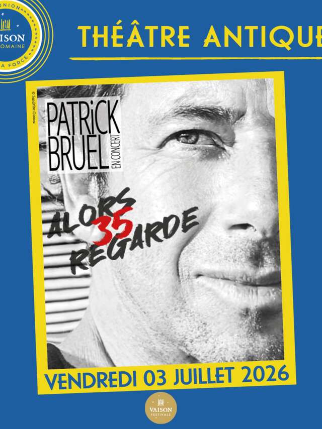 Patrick Bruel en concert au Théâtre Antique