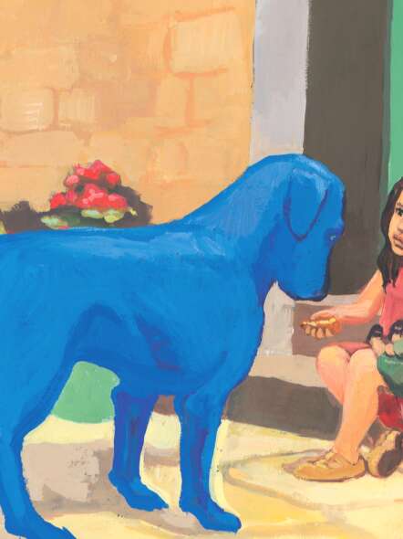 Cinoche-brioche - Chien bleu
