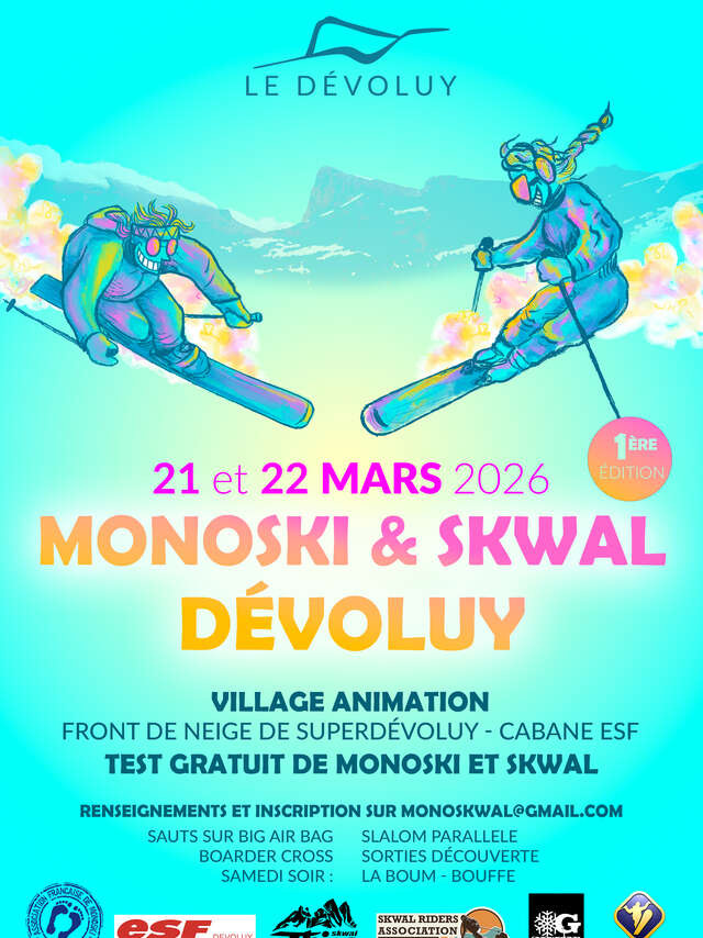 Le monoski Skwal Dévoluy
