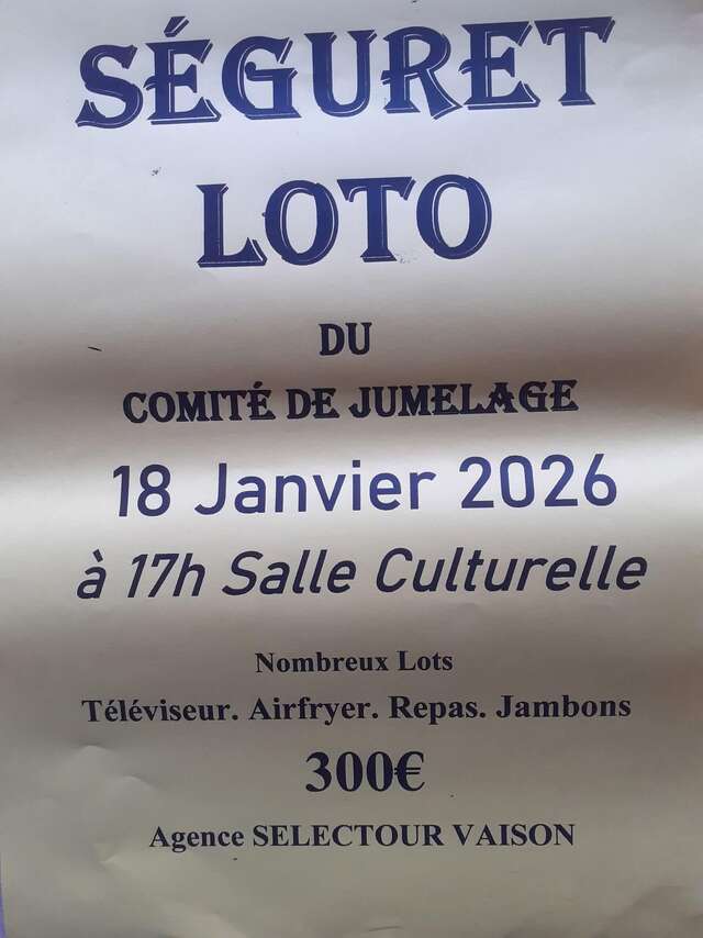 Loto du Comité de Jumelage