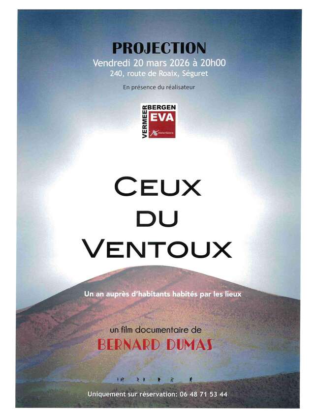 Projection d'un film documentaire "Ceux du Ventoux"