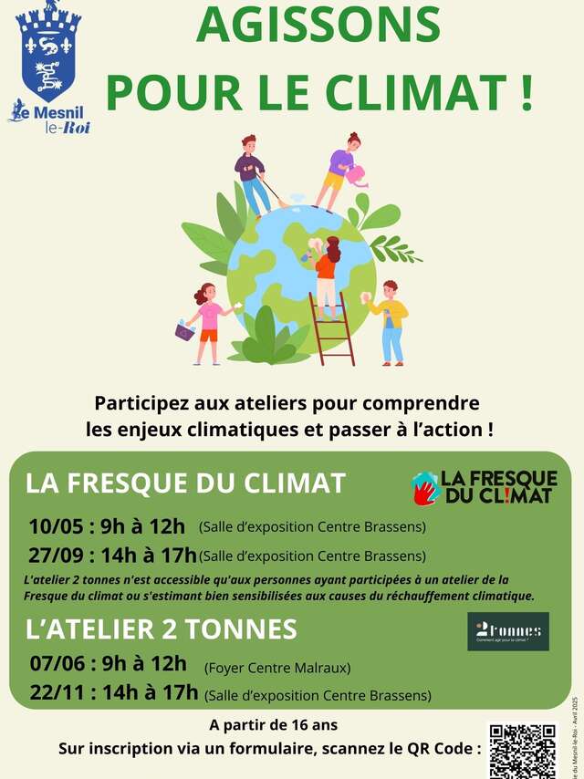 Ateliers : La Fresque du Climat / 2 tonnes