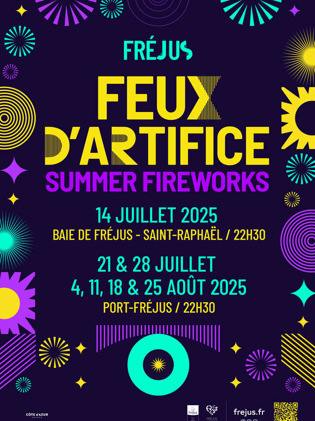 Feux d'artifice du 14 juillet Fréjus / Saint-Raphaël