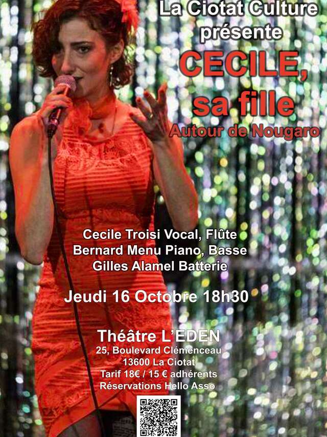 Concert by Cécile, his daughter (Tribute to Claude Nougaro)