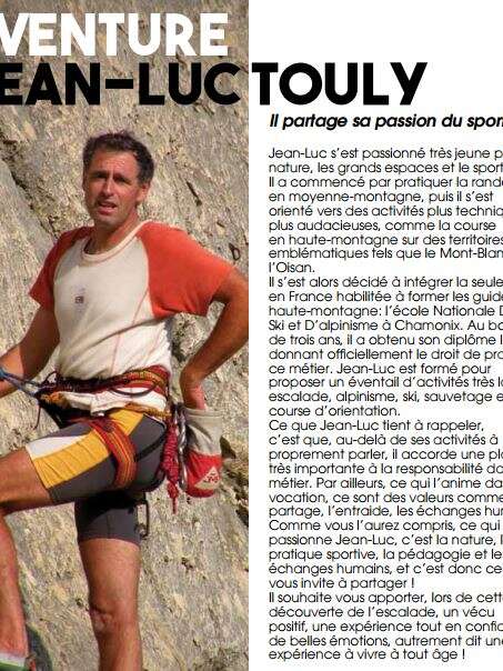 Jean-Luc Touly - Accompagnateur en moyenne et haute montagne