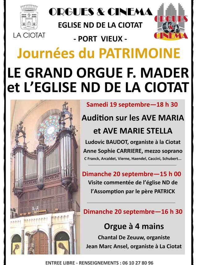 Heritage Days: the F. Mader grand organ and the Church of Notre-Dame de l'Assomption