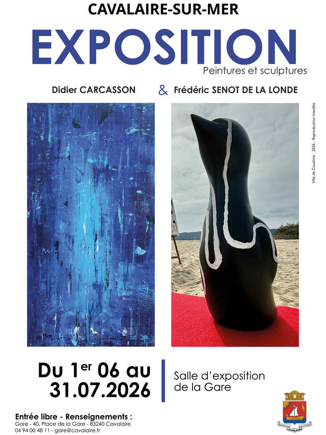 Exposition : Peintures et sculptures de Didier CARCASSON et Frédéric SENOT DE LA  LONDE