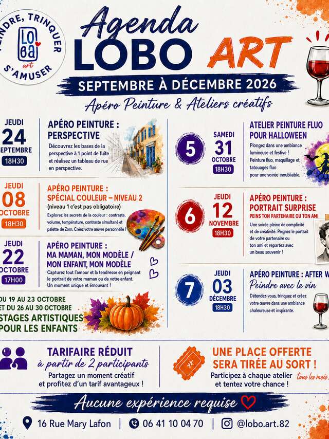 ✨ L'agenda Automne-Hiver chez LOBO ART ✨