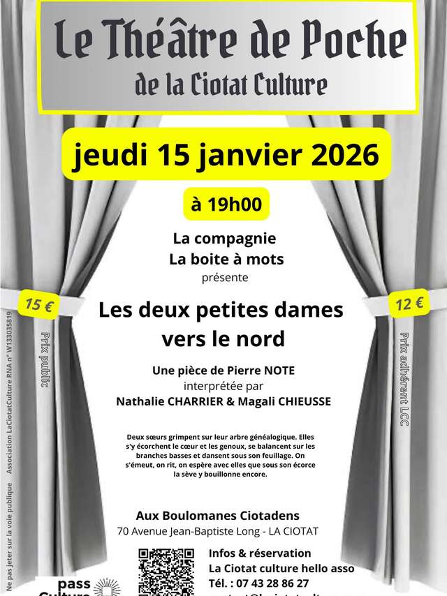 Pocket theatre - The Two Little Ladies Heading North with the La Boîte à Mots theatre company