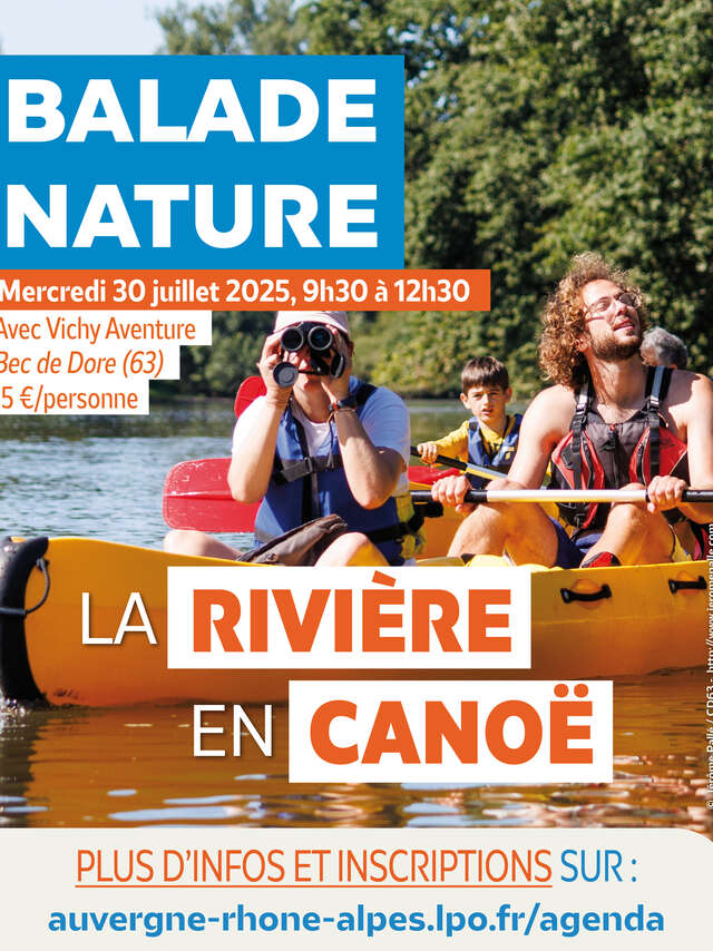 Découverte de la rivière en canoë !