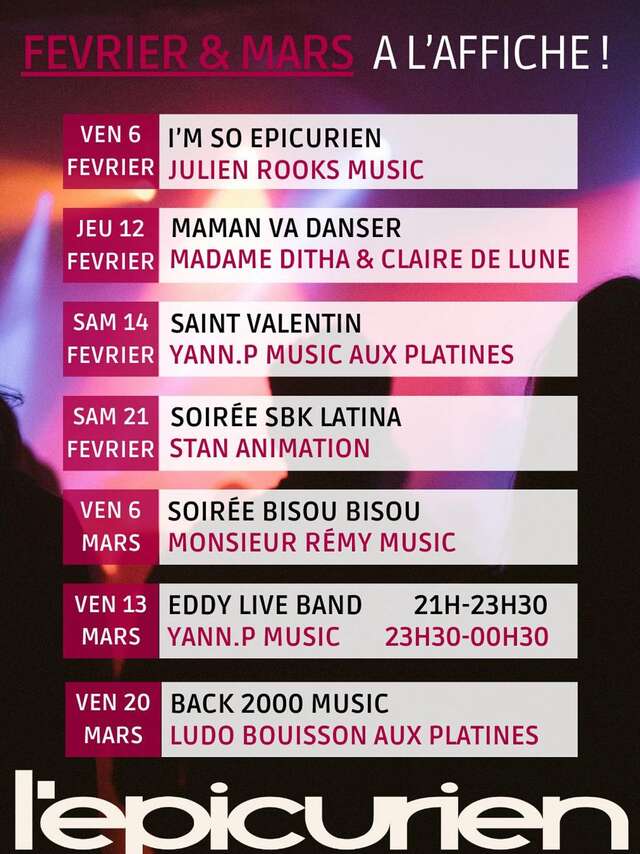 Musical Evenings at l'Épicurien