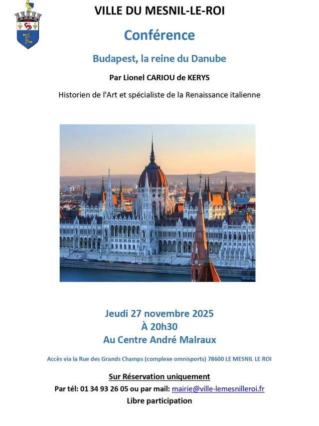 Conférence "Budapest, la reine du Danube"