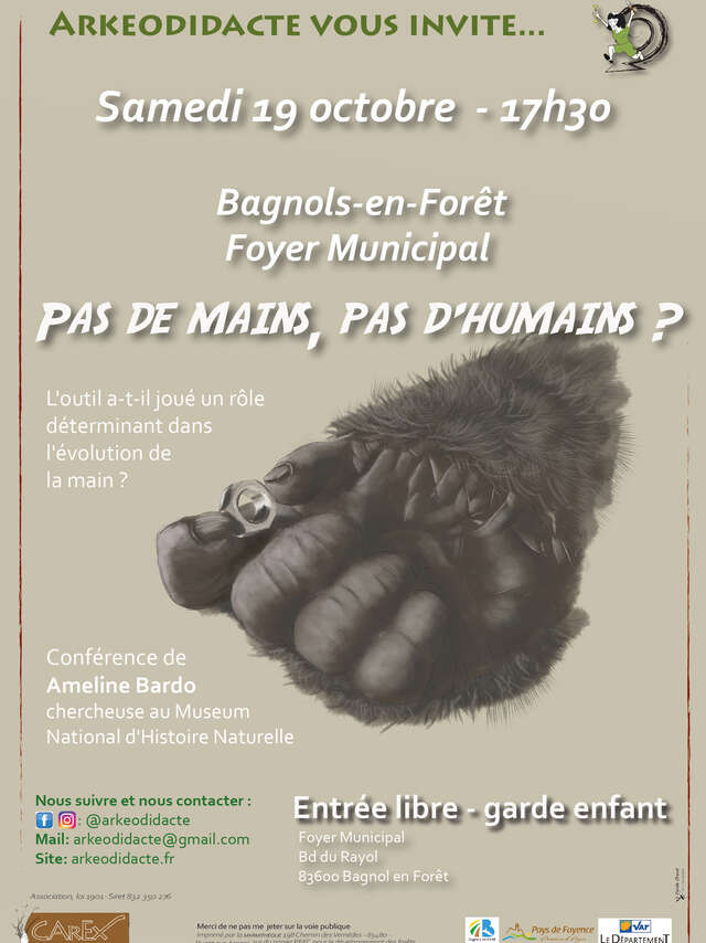 Conférence "Pas de mains, pas d’humains ?"