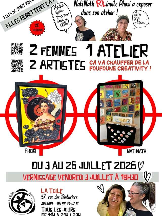 2 femmes 2 artistes 1 atelier
