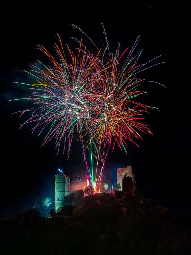 Weihnachtsfeuerwerk in Grimaud