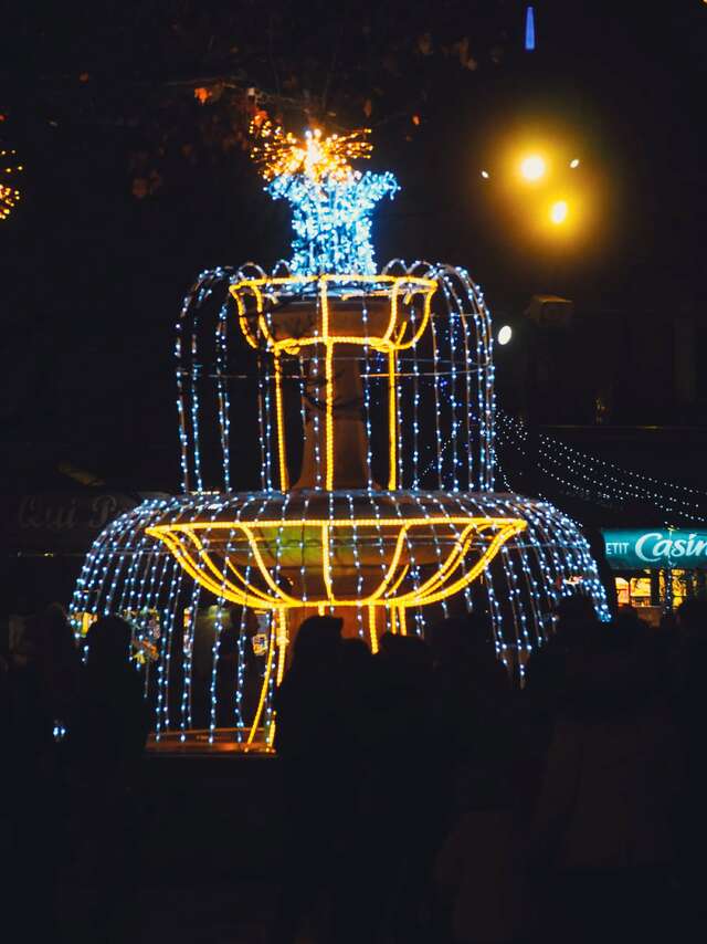 Lancering van de kerstverlichting